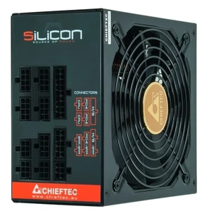 Блок питания Chieftec Silicon SLC-1000C (ATX 2.3, 1000W, 80 PLUS BRONZE, Active PFC, 140mm fan, Full Cable Management) Retail (незначительное повреждение коробки)