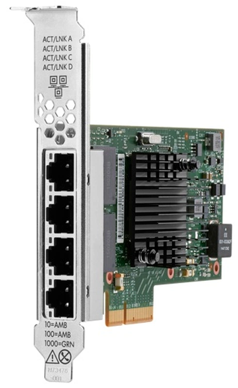 Сетевой адаптер HPE Intel I350-T4 Ethernet 1Gb 4-port BASE-T Adapter (for Gen10+)