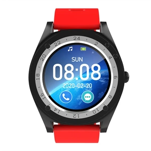 Часы круглые с симкартой irbis radius красный Radius RIRBIS RADIUS smart watch with Sim card + miscro SD 1.54 round TFT screen red color