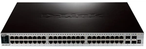 Коммутатор D-Link DGS-3420-52T/B1A, PROJ L3 Managed Switch with 48 10/100/1000Base-T ports and 4 10GBase-X SFP+ ports.16K Mac address, Physical stacking (up to 12 devices), Port Security, 176Gbps Switching Capa