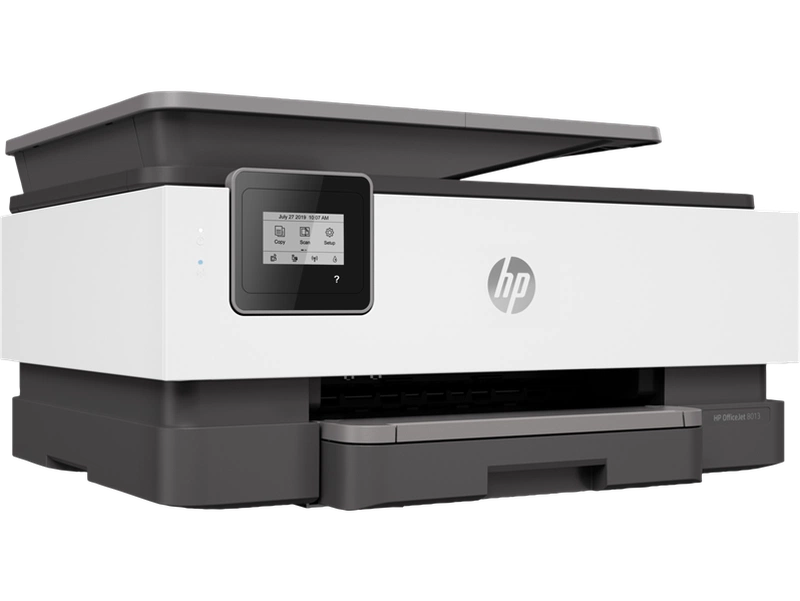 Струйное многофункциональное устройство HP OfficeJet 8013 All-in-One Printer (p/c/s, A4, 18(10) ppm,256Mb, WiFi, Duplex, ADF35, 1 tray  225, 1 y warr, cartridges in box)