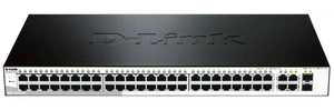 Коммутатор D-Link DES-1210-52/C1A, WEB Smart III Switch with 48 ports 10/100Mbps and 2 ports 10/100/1000Mbps and 2 Combo 10/100/1000BASE-T/SFP
