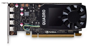 Видеокарта PNY Nvidia Quadro P1000 4GB GDDR5, 128-bit, PCIEx16 3.0, mini DP 1.4 x4, Active cooling, TDP 47W, LP, Bulk