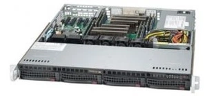 Серверный корпус Supermicro SuperChassis 1U 813MFTQC-R407CB/no HDD(4)LFF/ 1xFH/ 400W Platinum/ (9.6" x 9.6", 12" x 10")Micro-ATX, ATX/ Backplane 4xSATA/SAS