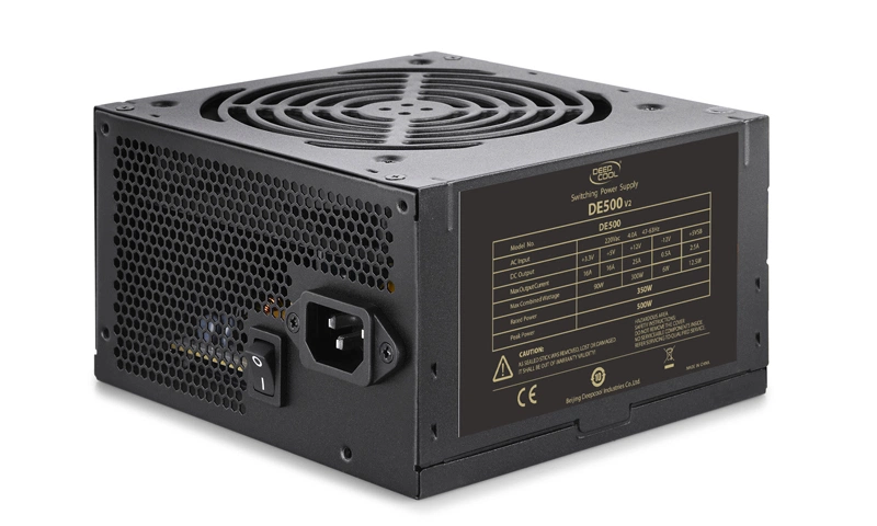 Блок питания Deepcool Explorer DE500 (ATX 2.31, 500W, PWM 120-mm fan, Black case) RET (незначительное повреждение коробки)