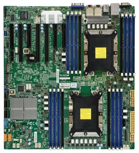 Материнская плата Supermicro Motherboard 2xCPU X11DPH-T Xeon Scalable TDP 205W/ 16xDIMM/ 10xSATA/ C622 RAID 0/1/5/10/ 2x10GbE/ 3xPCIex16, 4xPCIex8/ 2xM.2(PCIe)(E-ATX)