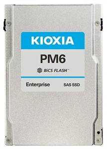 Ssd накопитель KIOXIA Enterprise SSD 3200GB 2,5" 15mm (SFF) PM6-V, SAS 24G (SAS-4, 22,5Gbit/s), R4150/W2450MB/s, IOPS(R4K) 595K/240K, MTTF 2,5M, 3DWPD/5Y (Mixed Use), TLC (BiCS Flash™)