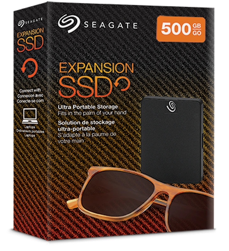 Внешний твердотельный накопитель SSD External Seagate Expansion 1TB, STJD1000400, USB3.0, Black, RTL