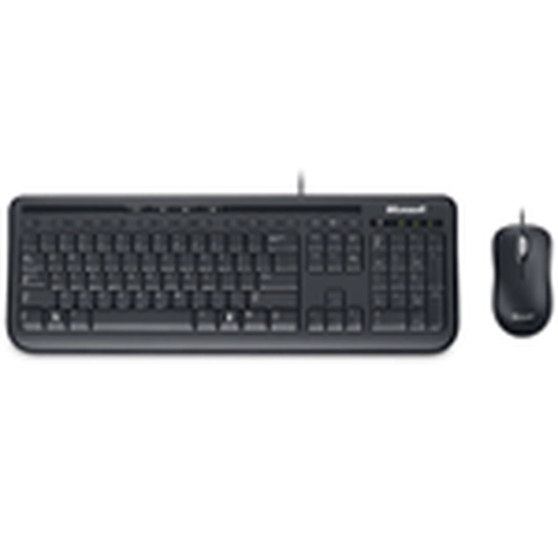 Клавиатура+мышь Microsoft Wired Desktop 600, USB, Black