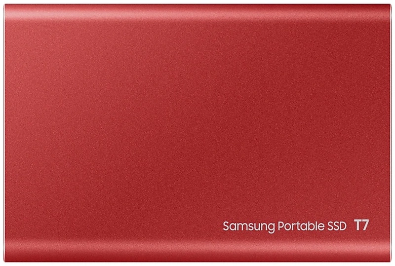 Тведотельный накопитель SSD Samsung T7 External 2Tb (2048GB) RED USB 3.2 (MU-PC2T0R/WW)