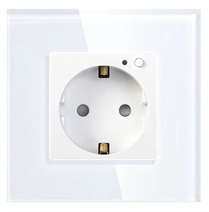  HIPER Smart wall socket/Умная встраиваемая розетка/1 модуль/Wi-Fi/AC 100-250В/10А/50-60 Гц/2500Вт IOT OUTLET W01