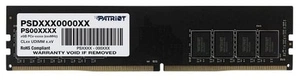 Оперативная память Patriot DDR4  16GB  2400MHz UDIMM (PC4-19200) CL17 1.2V (Retail) 1*8 PSD416G24002