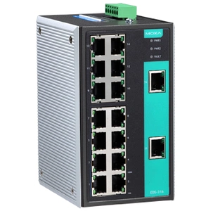  Промышленный 16-портовый неуправляемый коммутатор 10/100 BaseT(X) Ethernet