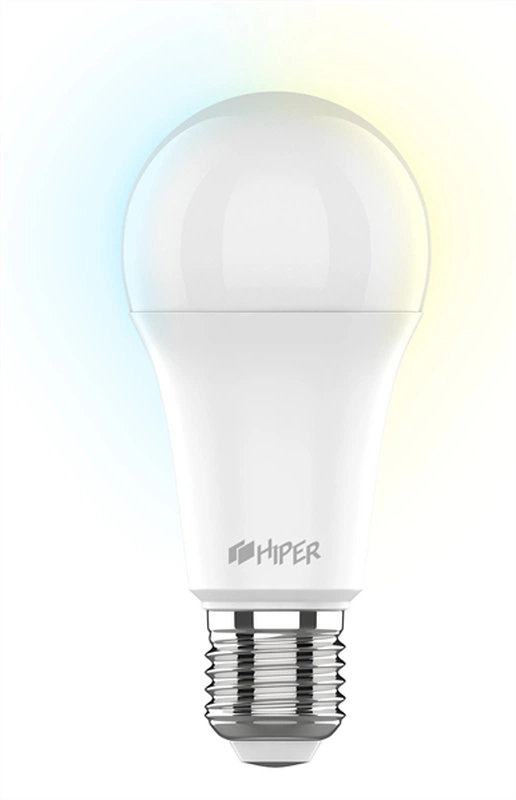  Умная LED E27 лампочка Wi-Fi HIPER IoT A61 White белая /Регулируемая яркость