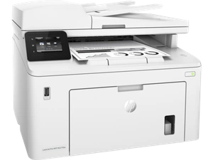 Лазерное многофункциональное устройство HP LaserJet Pro MFP M227fdw (p/c/s/f, A4, 1200dpi, 28ppm, 256Mb, 2 trays 250+10, Duplex, ADF 35 sheets, USB/Eth/WiFi/NFC, Flatbed, white, Cartridge 1600 pages in box, 1 warr, repl. CF485A)