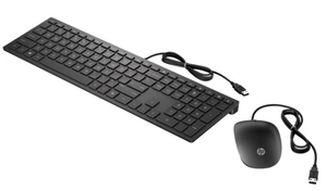 Клавиатура с мышью Keyboard and Mouse HP Pavilion Wired 400 (Black) cons