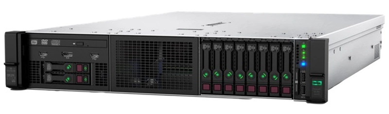Сервер ProLiant DL380 Gen10 Silver 4210R Rack(2U)/Xeon10C 2.4GHz(13.75MB)/1x32GbR2D_2933/P408i-aFBWC(2Gb/RAID 0/1/10/5/50/6/60)/noHDD(8/24+6up)SFF/noDVD/iLOstd/4HPFans/4x1GbEthFLR/EasyRK+CMA/1x800wPlat(2up)