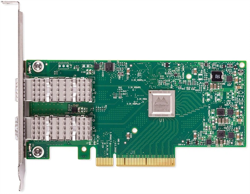 Сетевой адаптер Mellanox ConnectX-4 Lx EN network interface card, 10GbE dual-port SFP28, PCIe3.0 x8, tall bracket, 1 year