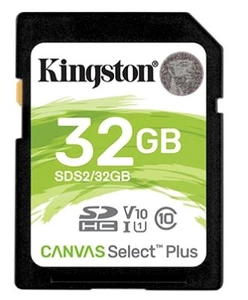 Носитель информации Kingston Secure Digital Flash Card 32GB SDHC Canvas Select Plus 100R C10 UHS-I U1 V10