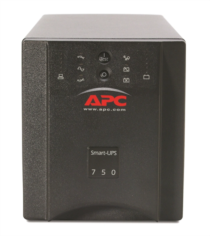 Источник бесперебойного питания для персональных компьютеров и серверов APC Smart-UPS 750VA/500W, Input 230V/Output 230V, Interface Port DB-9 RS-232, USB, SmartSlot, PowerChute, BLACK