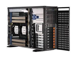 Серверная платформа Supermicro SuperServer GPU Tower 741GE-TNRT noCPU(2)4rd Gen Xeon Scalable/TDP 350W/no DIMM(16)/ SATARAID HDD(8)LFF/2xM.2 NVMe 3xFH/2x10GbE/2x1200W