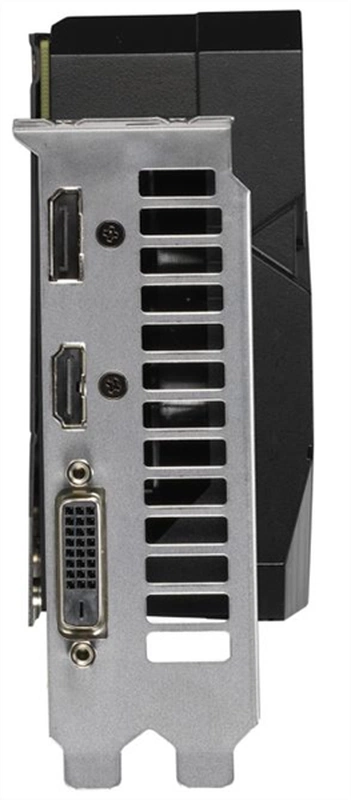 Видеокарта ASUS DUAL-GTX1660S-A6G-EVO // GTX1660S,DVI,HDMI,DP,6G,D6 ; 90YV0DS4-M0NA00 (замята крепёжная планка)