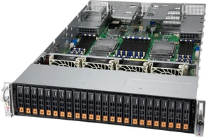 Шасси серверное Supermicro SuperServer 2U 240P-TNRT noCPU(4)3rd Gen Xeon Scalable/ TDP 250w/no RDIMM(48)/ HDD(24)SFF/NVMe SAS SATA/ 2x10GbE, 2x10Gb SFP+/ 2x2000W