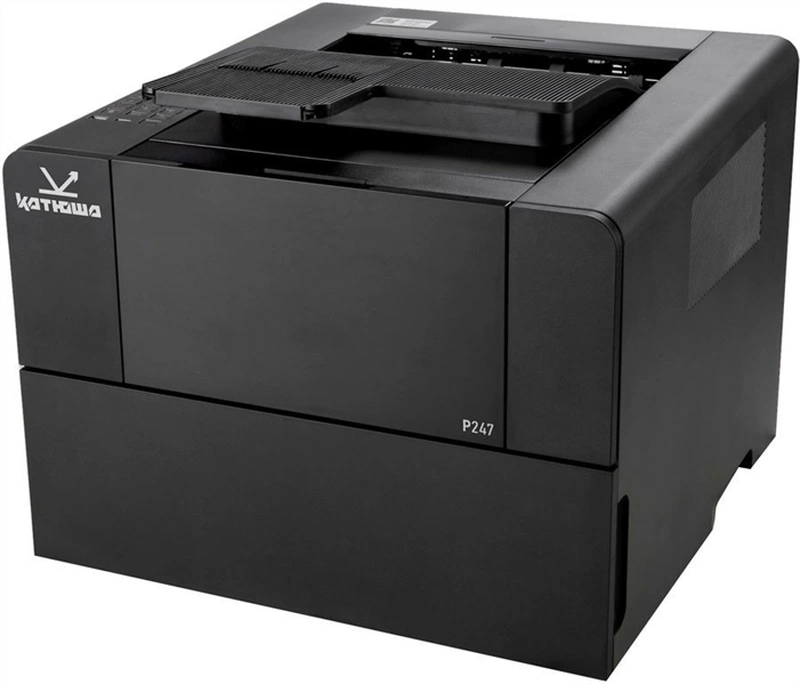 Принтер лазерный Принтер Катюша P247, А4 Ч/Б, 47 стр/мин, 1200 dpi. CPU 800 МГц, 512 Мб, Ethernet, USB, Wi-Fi, Старт. тонер 3 000 отп.