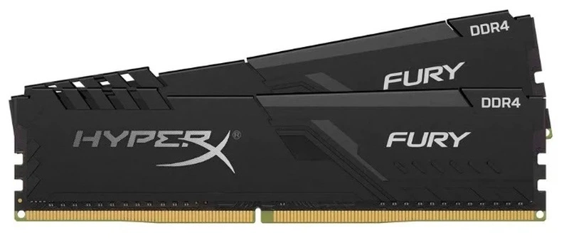 Оперативная память Kingston 16GB  3200MHz DDR4  Kit (2 x 8Gb) CL16 DIMM HyperX FURY Black (отсутствует документацияинструкция и т.д.)