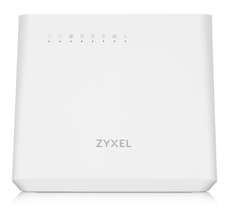  Wi-Fi роутер VDSL2/ADSL2+ Zyxel VMG8825-T50K, 2xWAN (RJ-45 GE и RJ-11), Annex A, profile 35b, MU-MIMO, 802.11a/b/g/n/ac (2,4 + 5 ГГц) до 450+1700 Мбит/с, 4xLAN GE, 2xFXS, 1xUSB2.0, 1xUSB3.0 (поддержка