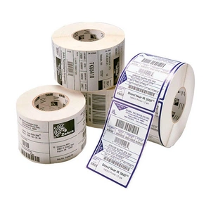 Рулон термоэтикеток Zebra Label, Paper, 76x51mm; Direct Thermal, Z-Perform 1000D, Uncoated, Permanent Adhesive, 25mm Core, Perforation