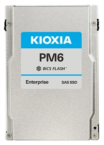 Ssd накопитель KIOXIA Enterprise SSD 1600GB 2,5" 15mm (SFF) PM6-V, SAS 24G (SAS-4, 22,5Gbit/s), R4150/W2700MB/s, IOPS(R4K) 595K/265K, MTTF 2,5M, 3DWPD/5Y (Mixed Use), TLC (BiCS Flash™)