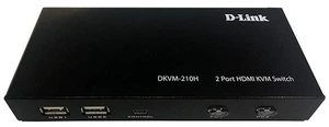  D-Link DKVM-210H/A1A, 2-портовый KVM-переключатель с портами HDMI и USB