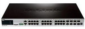 Коммутатор D-Link DGS-3420-28TC/B1A, PROJ L3 Managed Switch with 20 10/100/1000Base-T ports and 4 100/1000Base-T/SFP combo-ports and 4 10GBase-X SFP+ ports.16K Mac address, Physical stacking (up to 12 devices),