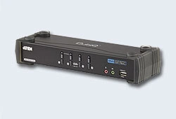 Переключатель электронный ATEN 4-Port USB DVI Dual Link/CH7.1 Audio KVMP™ Switch
