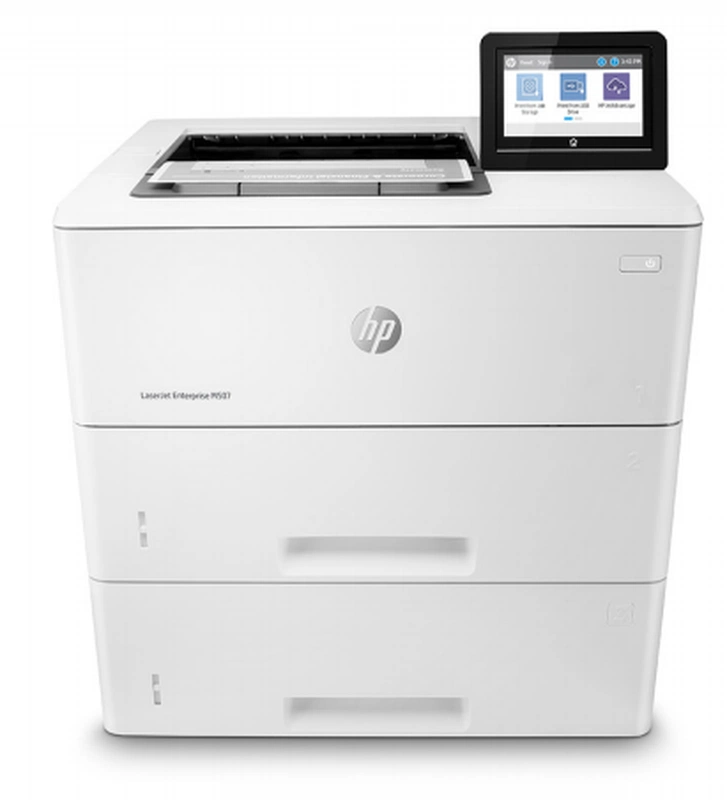 Принтер HP LaserJet Enterprise M507x (A4, 1200dpi, 43ppm, 512Mb, 3trays 100+550+550, USB/GigEth/Built-in wireless direct printing, Duplex, color LCD, 1y war, replace F2A70A)