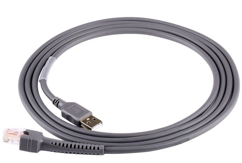 Кабель интерфейсный Zebra ASSY: Cable - Shielded USB: Series A Connector, 9ft. (2.8m), Straight