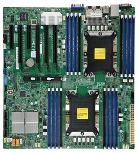 Материнская плата Supermicro Motherboard 2xCPU X11DPI-NT 2nd Gen Xeon Scalable TDP 205W/ 16xDIMM/ 14xSATA/ C622 RAID 0/1/5/10/ 2x10GbE/ 4xPCIex16, 2xPCIex8/ M.2(PCIe)(E-ATX)