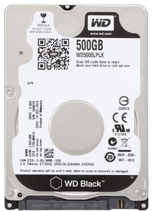Жесткий диск Western Digital HDD 2.5" SATA-III  500GB Black WD5000LPLX  7200RPM  32Mb buffer