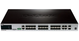Коммутатор D-Link DGS-3420-26SC, PROJ L3 Managed Switch with 20 100/1000Base-X SFP ports and 4 100/1000Base-T/SFP combo-ports and 2 10GBase-X SFP+ ports.16K Mac address, Physical stacking (up to 12 devices), Po