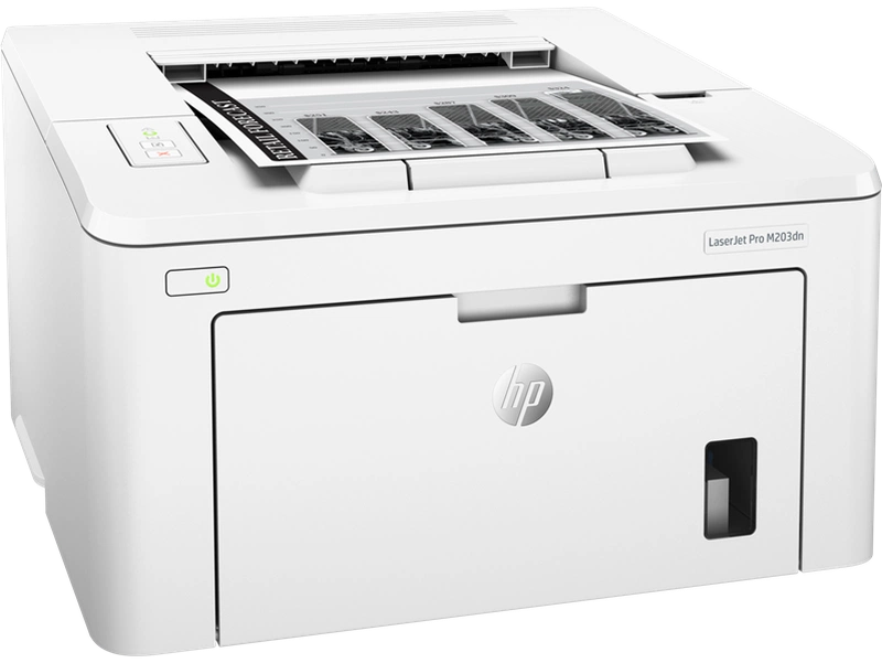 Принтер HP LaserJet Pro M203dn (A4, 1200dpi, 28ppm, 256MB, 2 trays 250+10, USB/Eth, Cartridge 1000 pages in box)