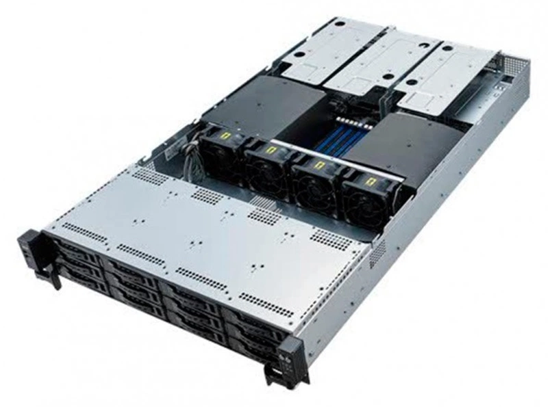 Серверная платформа ASUS RS720-E9-RS12-E Rack 2U,Z11PP-D24,2xLGA(3647),sup/ 2nd Gen Xeon,RDIMM/LR-DIMM/3DS(upto24/2666MHz/9TB),12xSFF/LFF HDD(upto4xNVMe),softRAID,8xPCi+1xOCP Mezz,2xGbE,2x800W,ASMB9-iKVM