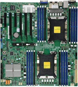 Материнская плата Supermicro Motherboard 2xCPU X11DPI-N Xeon Scalable TDP 205W/ 16xDIMM/ 14xSATA/ C621 RAID 0/1/5/10/ 2xGE/ 4xPCIex16, 2xPCIex8/ M.2(PCIe)(E-ATX)