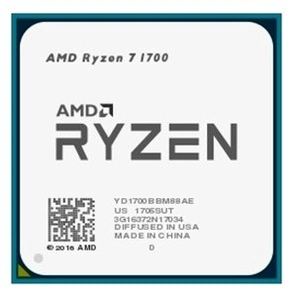 Процессор CPU AMD Ryzen 7 1700, 3000MHz AM4, 65W, YD1700BBM88AE OEM (замяты контакты)