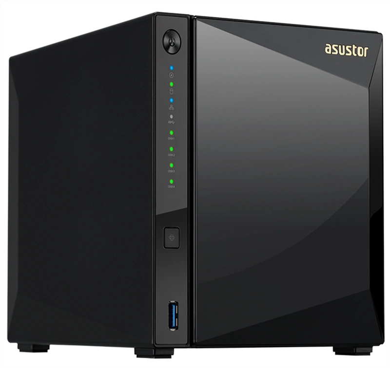Нас сервер ASUSTOR AS4004T 4-Bay NAS/CPU (2Core)/2Gb/noHDD,LFF(HDD,SSD)/1x1GbE(LAN)/2xUSB3.1 ; 90IX0161-BW3S10