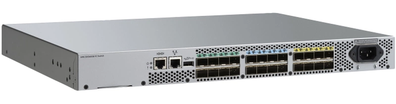 Коммутатор HPE SAN switch SN3600B 24/8 32Gb (ext. 24x32Gb ports - 8 active ports,Advanced Fabric Os, Advanced Web Tools and Advanced Zoning, incl. 8 SFP SW 16Gb) (после тестирования)
