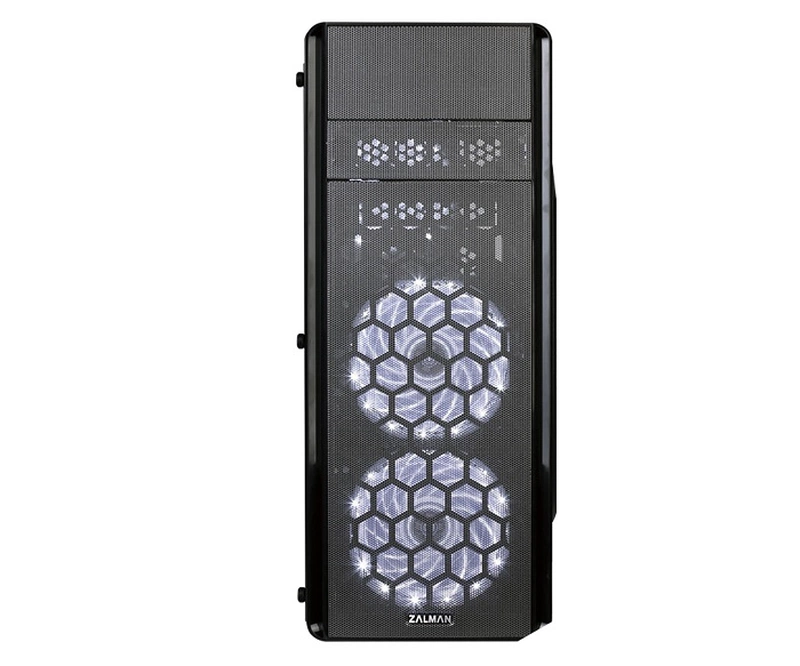 Корпус ZALMAN N3, ATX, BLACK, WINDOW, 1x5.25", 2x3.5", 2x2.5", 2xUSB2.0, 1xUSB3.0, FAN CONTROLLER, FRONT 2x120mm, REAR 1x120mm (Вмятина на передней решетке)