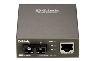 Медиаконвертор D-Link DMC-F30SC/A1A, Media Converter with 1 10/100Base-TX port and 1 100Base-FX port.Up to 30km, single-mode Fiber, SC connector, Transmitting and Receiving wavelength:  1310nm.