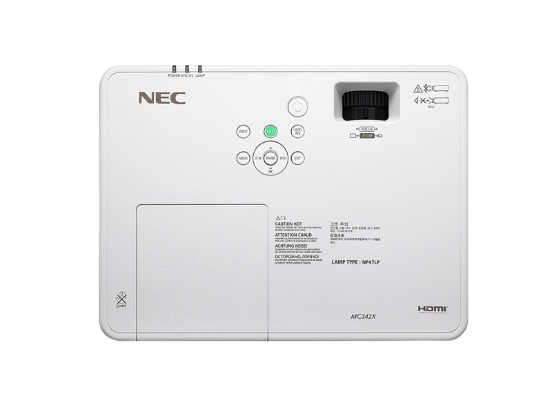 Проектор NEC projector MC342X 3LCD, 1024 x 768 XGA, 4:3, 3400lm, 16000:1, 2хHDMI, 3,1 kg NEW (незначительное повреждение коробки)