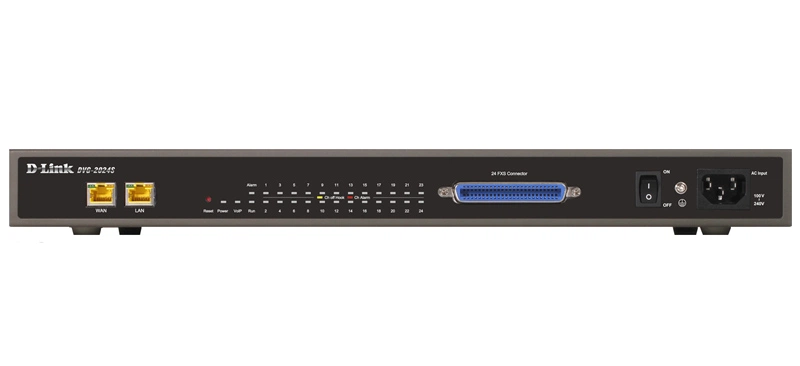 Шлюз D-Link DVG-2024S/RU, PROJ VoIP Gateway with 24 FXS ports, 1 10/100Base-TX WAN port, and 1 10/100Base-TX LAN ports. Call Control Protocol SIP, P2P connections, PPPoE, PPTP support, 802.1p Compliant an